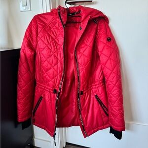 Michael Kors Vibrant Red Puffer Jacket